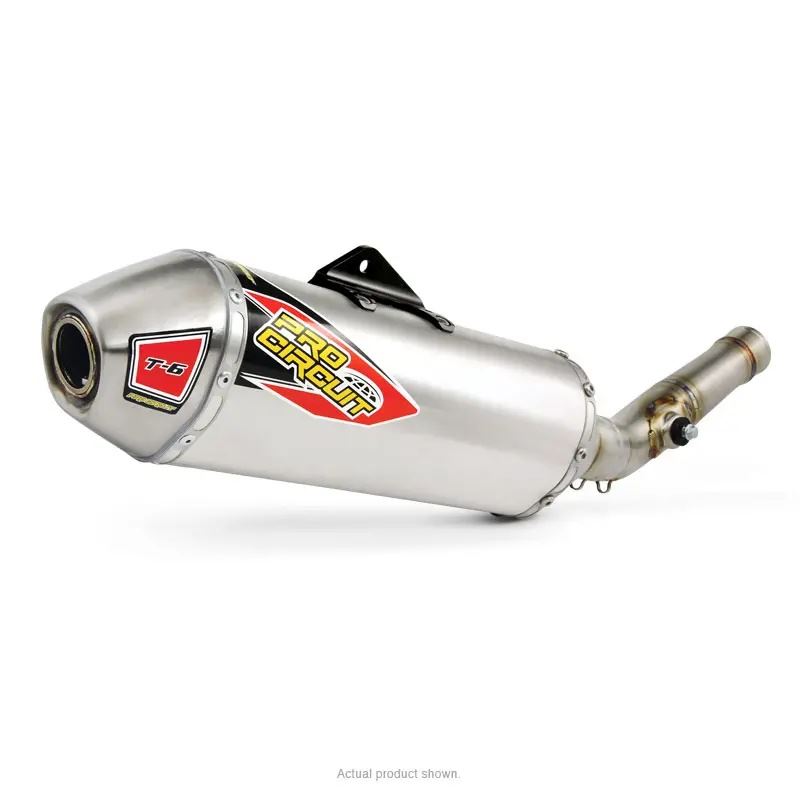 Pro Circuit T-6 Stainless Slip-On Silencer For Kawasaki KX 450F 2012-2015